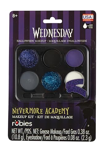 Rubies Wednesday: Wednesday Addams Makeup Kit for Adults Womens One Size