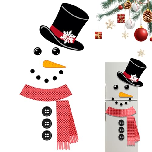 Adhesivo para frigorífico, decoración navideña para puerta, divertida decoración del hogar para fiestas, sesiones de fotos, vacaciones de temporada, imanes de nevera para cocina, arte de pared festivo