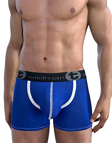 Wildmant Modal Big Boy Pouch Boxer Brief Royal Blue
