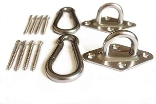 MHMYDZ 1000 lb Capacity Heavy Duty Hammock Hanging kit Ultra Durable Hammock Hooks&Carabiners