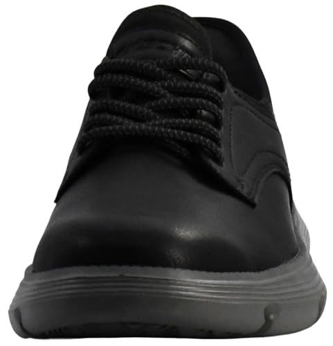 Skechers Men's Garza Gervin Slip in, Black/Charcoal, 11 M US