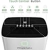 HOGARLABS 50 Pint Smart Dehumidifiers for Home and Basements, with 3 Working Modes, Overflow Protection, and Auto Shut off Restart. Ultra Silent Dehumidifier with Drain Hose and Digital Control Panel.