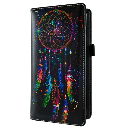 Image of checkbook cover,Checkbook Cover for Duplicate Checks,RFID Checkbook Register Cute Wallet women Men Credit Card Holder (Dream Catcher)