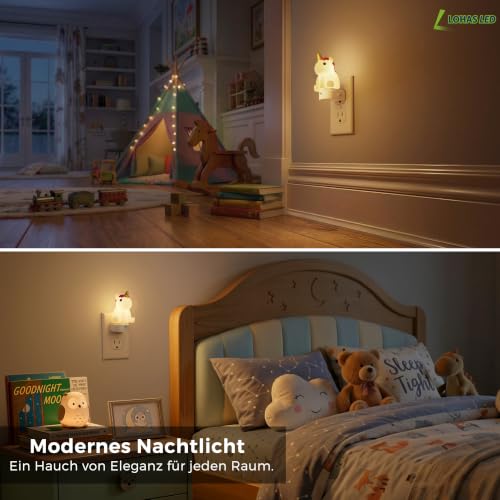 Image of L LOHAS LED Plug in Night Light for Kids, 3D Cute Night Lights