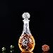 SHANGZHI Carafe Whisky Cristal Bouteille en Verre Vintage 500-1000ml Originale Carafe avec Verre Bouchon Bouteille Whisky De Fête Postuler à Whisky,Cognac,Rhum Carafe en Verre 850 ml-2