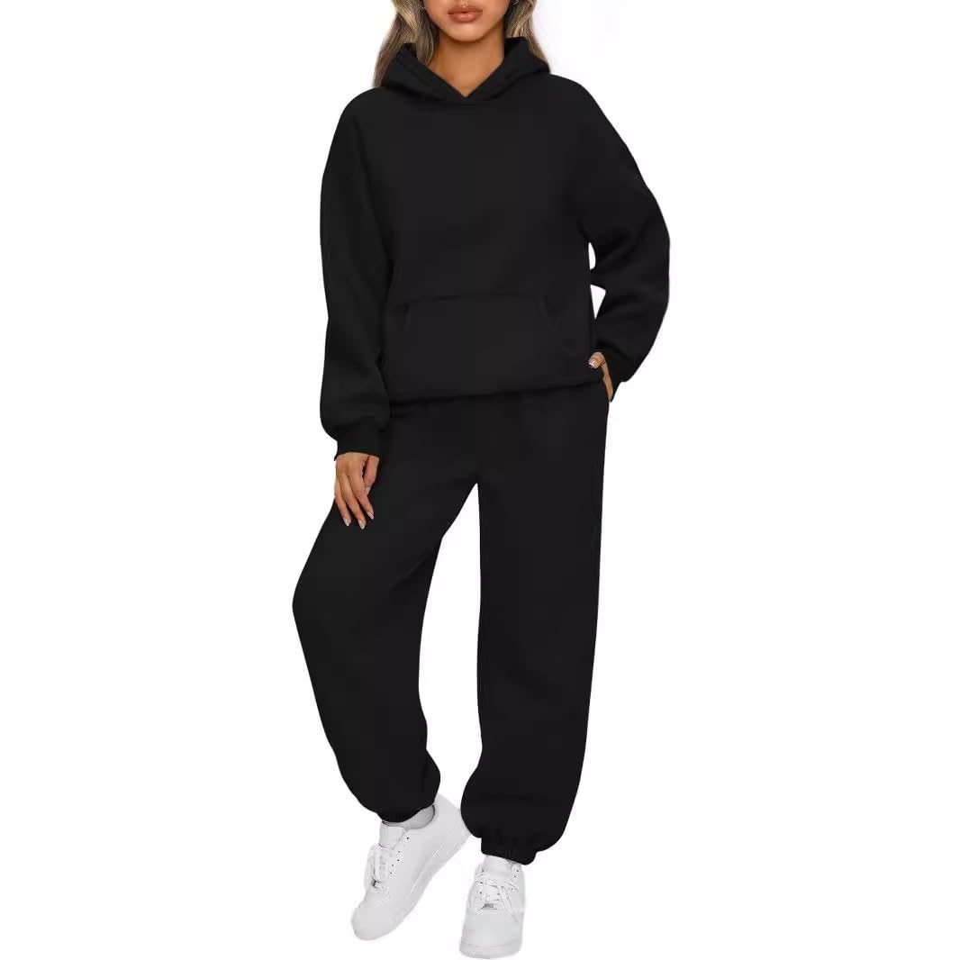 Damskie zestawy wypoczynkowe bluza z kapturem dresy 2-częściowe stroje plus size jesienne ubrania do podróży na lotnisko dres