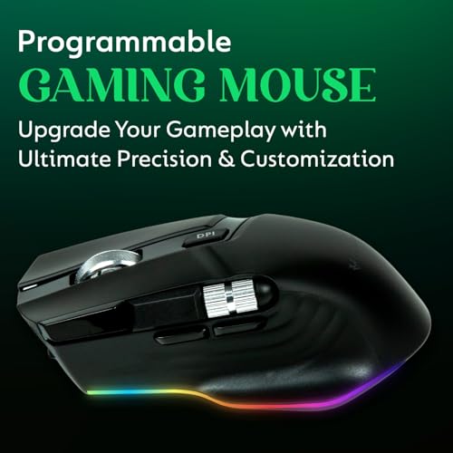 Image of Corporal StrikeX Gaming Mouse | 10,000 DPI Adjustable | RGB Lighting | 1000Hz Polling Rate | Ultra-Fast Response | Dual Mode Wired & Wireless | Ergonomic Design for Gamers - Black