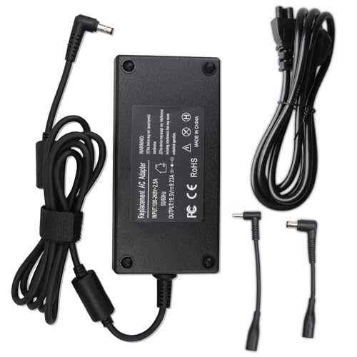 Cargador 180W para portátiles MSI con doble punta para evitar desconexiones