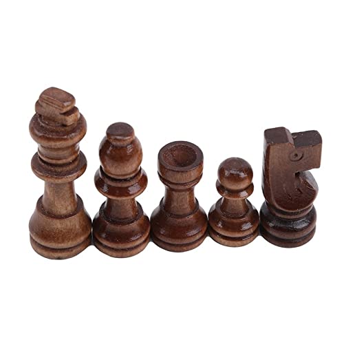 Schach 32 stücke Holzschachfiguren Komplette Schachmänner Internationaler Wort Schach Set Schach-Stück Unterhaltung Zubehör Chess (Color : 4 Zoll)