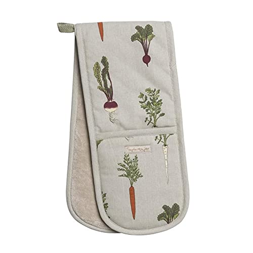 Sophie AllportHome Grown Double Oven Gloves, Heat Resistant, Thermal Layer, Kitchen Accessories