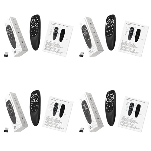 Télécommande Vocale 2.4G G10S Pro avec rétroéclairage pour Smart TV et Box (Lot de 4)