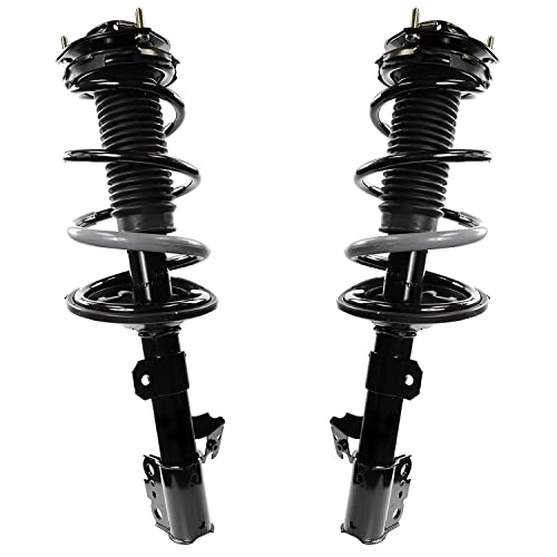 Image of Detroit Axle - AWD Front End Control Arms Kit for 01-03 Toyota Highlander, Struts & Coil Spring Lower Control Arms 2001 2002 2003 Replacement Suspension - 4pc Set