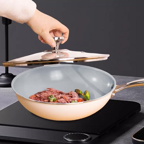 Wok con recubrimiento antiadherente y tapa transparente miniatura 5