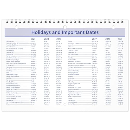 Image of AT-A-GLANCE 2027 Wall Calendar, 8 inch x 11 inch Planner, Fits 3-ring Binder, Unruled Blocks, QuickNotes, Monthly (PM502827)