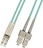3M Multimode Duplex 10 Gigabit Fiber Optic Cable (50/125) - LC to SC