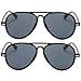 OWL Set of 2 Black KidsToddler Aviator Sunglasses Children for Boy Girl UV400 top gun party