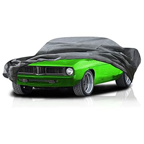 USCarCover 5 Layer Car Cover for Plymouth Cuda 1970-1974 Semi Custom Fit Full Coverage Pollution, Dust, Sun, Snow, Rain All Weather Protection, Breathable Cover