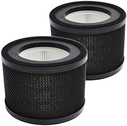 PUREBURG Replacement Filter Compatible with PureMate PM501 3-in-1 Compact HEPA Air Purifier, 2-Pack H13 True HEPA 3-Stage Filtration Air Clean Dust VOCs