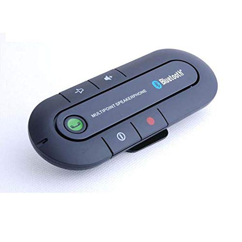 Kit Main Libre Bluetooth pour Voiture Smartphone Pare-Soleil Haut-Parleur (Noir)