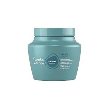 Fanola Smoothing Curly Hair Mask - Anti Frizz Deep Conditioning Hair Mask - Formulated with Cotton Oil & Cocoa Butter to Make Straightening Curls & Waves Easier - Detangling & Softening 500 ml