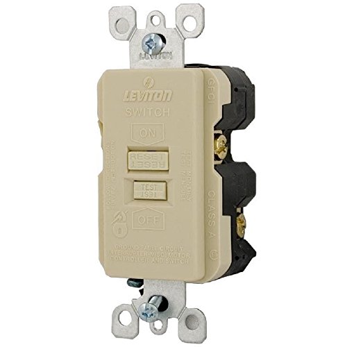 Leviton M01-GFNT1-03I 15 Amp Ivory GFCI Receptacle 3 Count