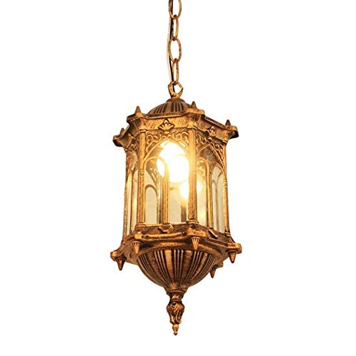 Chandelier européen rétro Victoria luminaire suspendu extérieur étanche