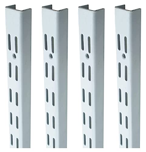 Image of RAB Slotted Channel Adjustable Double, Heavy Duty, Home Kitchen Shop (Code:- Sky CHNL Ivory, Size- 4FT, Pack of 4 PCS)