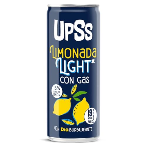 Limonada light con gas Upss Dia lata 33 cl