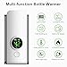 Portable Baby Bottle Warmer for Travel, Cordless Baby Bottle Warmer for Breastmilk and Formula, Rechargeable Bottle Warmer On The Go, Bottle Warmer with Temperature Control, LED Display