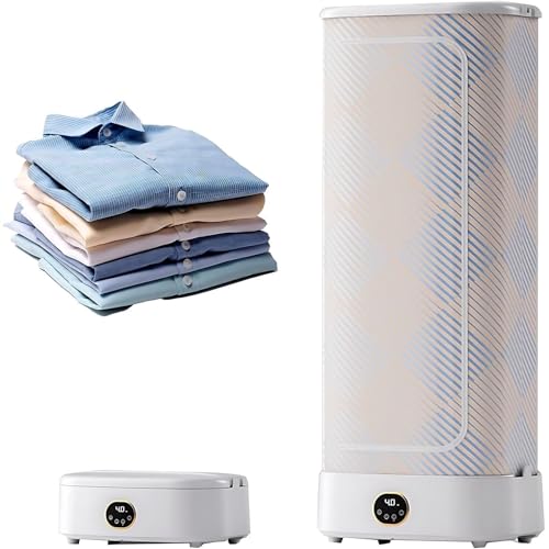 Secadora portátil, 1000W Máquina de planchar y plegar automática, con y sistema de secado rápido 360°, secadora de vapor para colgar ropa, para Eliminar Arrugas, Remote control model