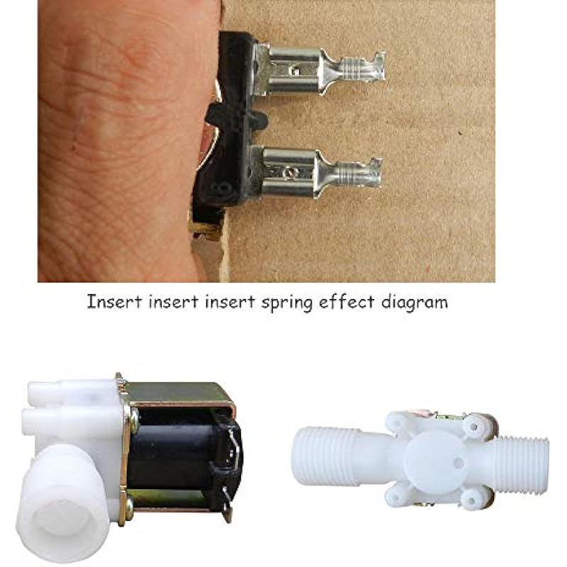 Ximimark 2Pcs 1/2 Thread Plastic Electric Solenoid Valve Water Inlet Flow Switch Magnetic Water Air Normally Closed Tools DC 12V N/C 0.02 to 0.8mpa 상세이미지 4
