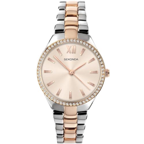 Sekonda 2956 Ladies Rose Gold & Silver Watch
