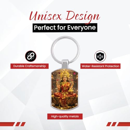 Image of Stylish Metal Keychains with Permanent Glossy Print - Inspirational Quotes & Spiritual Designs - Perfect Key chains for loved ones, Personal Use, Gifts & Return Gifts