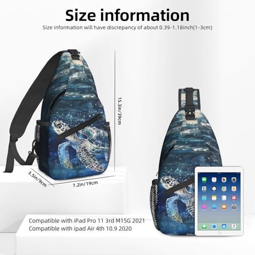 Morrales sling para mujer y hombre, bolso cruzado casual miniatura 2