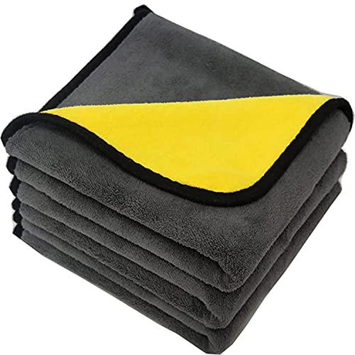 Image of Car Wash Microfiber Towel Auto Detailing Microfibar Cloth Car Cleaning Towel Drying Cloth Car Care Detailing Auto (30 x 60, Pack of 3)