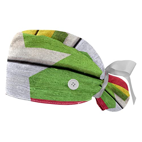 Chapeaux de travail drapeau du Myanmar JDEZ lot de 2 casquettes respirantes pour homme et femme