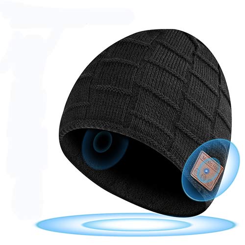 Regalos Originales para Hombre y Mujer Sombrero Bluetooth - Bluetooth 5.0 Sombrero Bluetooth, Sombrero de Invierno con Auriculares Bluetooth Inalámbricos, Apto para Trotar, Ciclismo, Esquí (GZ-1)