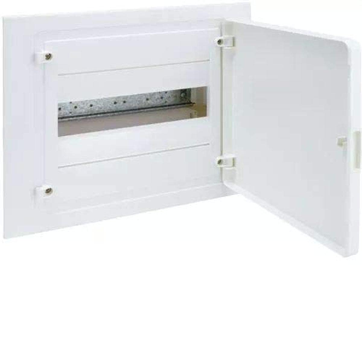 Caja empotrable golf serie VF, 1 fila, 12M, con puerta opaca blanca