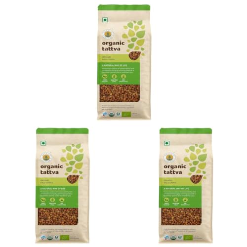 Image of Organic Tattva Organic Kala Chana 1Kg - Unpolished Black Chana | Vegan, Gluten-Free | Pure and Fresh Chana Whole for Everyday Use (Pack of 3)