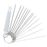 Milisten Kit Profesional De Limas Para Cejuela De Guitarra Juego De Herramientas De Reparación Luthier Con Varillas Largas Para Ranuras Madera Hueso y Metales Blandos Como Latón y Cobre