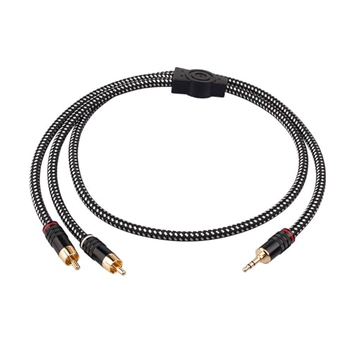 Cable adaptador de 3,5 mm Alksubbm con puerto chapado para sonido de alta fidelidad 1
