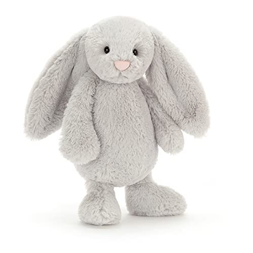 Jellycat Bashful Grey Bunny Stuffed Animal, Medium 12 inches - Rabbit and Bunny Plush Toy - Classic Children's Gift image 12