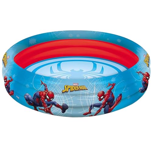 Marvel Spider Man Piscine de Jardin Gonflable, Piscine Ronde pour Enfants BESTWAY 100 cm (Spider-Man)
