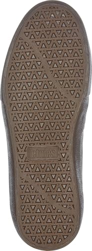 Image of Etnies Barge LS - Classic Skate Look, Slim Vulcanized Silhoutte, Hefty Armored Collar, Reinforced Vulc - Black /Brown /Green - 7.5