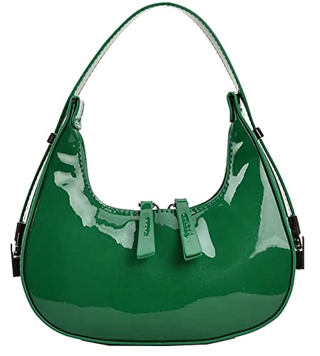 Image of Women's Crescent Shoulder Bags Retro Y2k 90s Hobo Handbags Top Handle Y2k Underarm Bag Fashion Clutch Purses