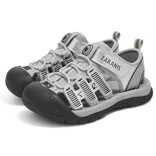 Boys and Girls Kids/Big Kids Hiking Sandals Closed Toe Sports Sandals Barefoot BhoesAthletic Lightweight Hiking Casual Water Shoes Trail Shoes Black242