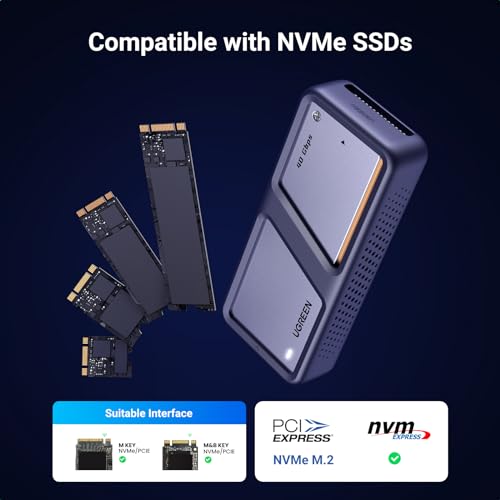 UGREEN Caja Externa M.2 NVMe 40Gbps con Dock Thunderbolt 4 miniatura 5