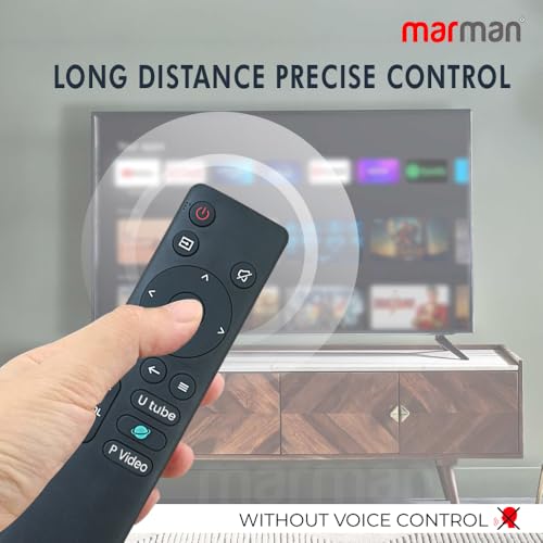 Image of marman Compatible with Haier Tv Remote Control Model LE32A7-N Suitable for Smart LED Full HD Ultra HD 4K Android Television Non Voice Command with Hotkeys - Pairing Not Required