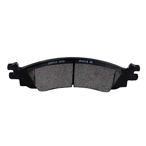 Image of cciyu D1158 Front Ceramic Brake Pads Kits 4pcs fit For 2006-2010 For Ford Explorer,2007-2010 For Ford Explorer Sport Trac,2010-2012 For Ford Taurus,2006-2010 For Mercury Mountaineer