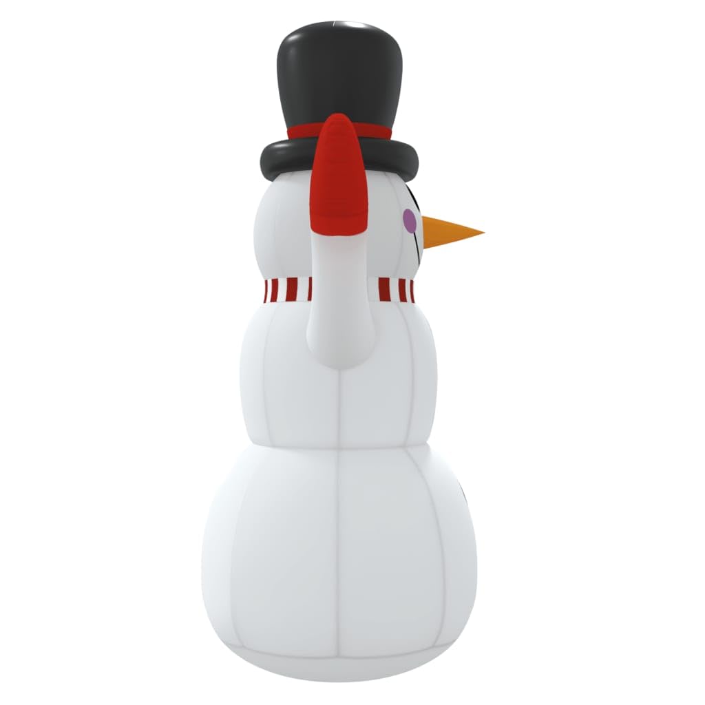 Generico Pupazzo di Neve Gonfiabile con LED 120 cm,Decorazioni Natalizie,Luci di Natale-345363